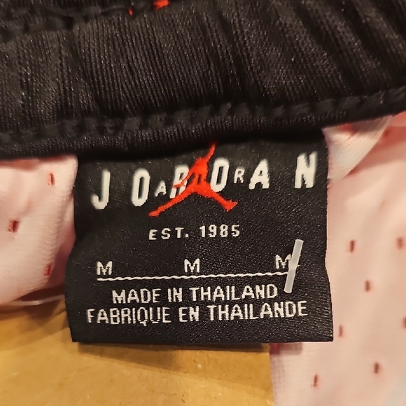 Red and Black Men's Athletic Shorts - Picture 8 of 9